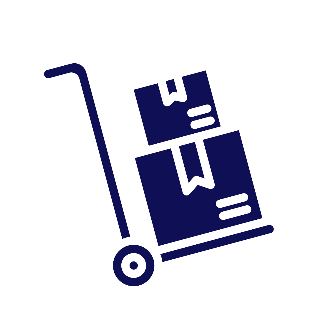 package on dolly icon