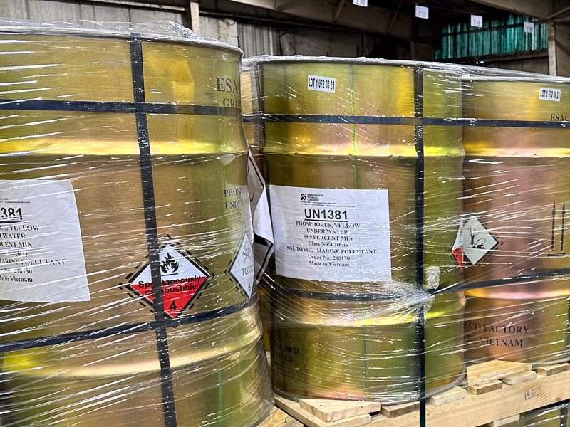 A photo of hazmat storage at Tower Logistics, known for handling hazardous materials near New York City.